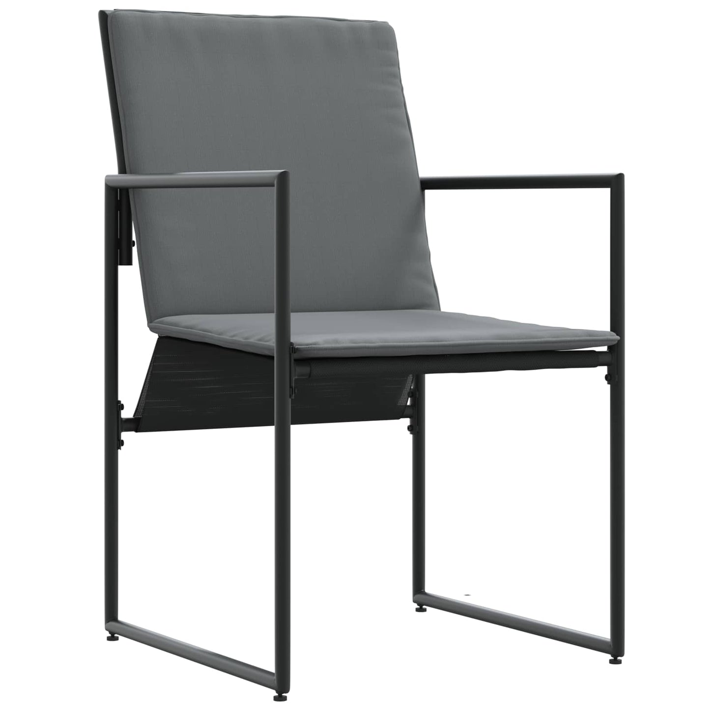Garden Dining Set 9 pcs Black and Anthracite 200 x 80 x 73 cm