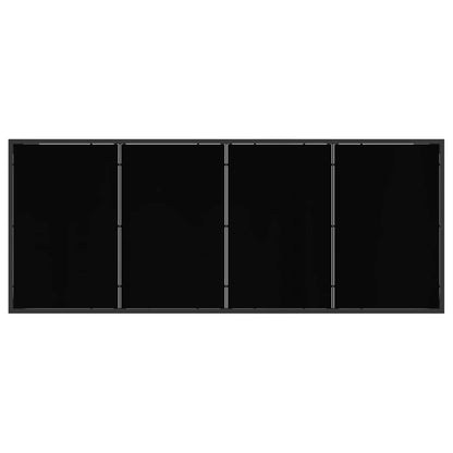 Garden Dining Set 9 pcs Black and Anthracite 200 x 80 x 73 cm