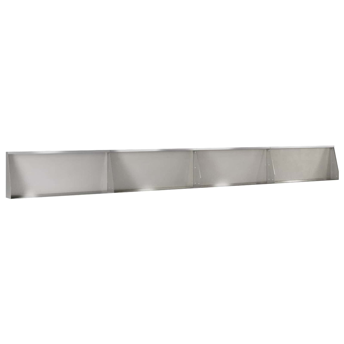 Retaining Wall 4 pcs 100 x 12 x 30 cm Stainless Steel Silver
