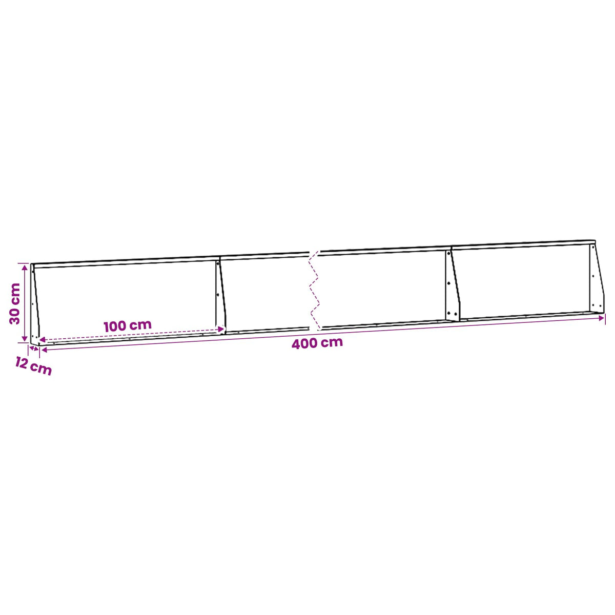 Retaining Wall 4 pcs 100 x 12 x 30 cm Stainless Steel Silver