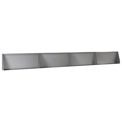 Retaining Wall 4 pcs 100 x 12 x 30 cm Galvanised Steel Silver