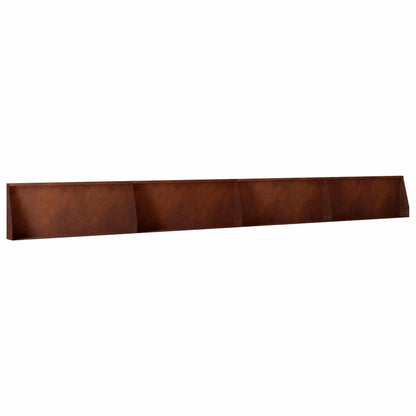 Retaining Wall 4 pcs 100 x 12 x 30 cm Weathering Steel Rusty