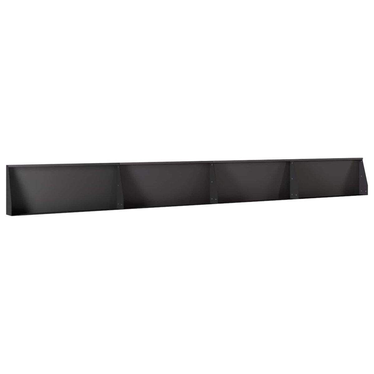 Retaining Wall 4 pcs 100 x 12 x 40 cm Steel Black