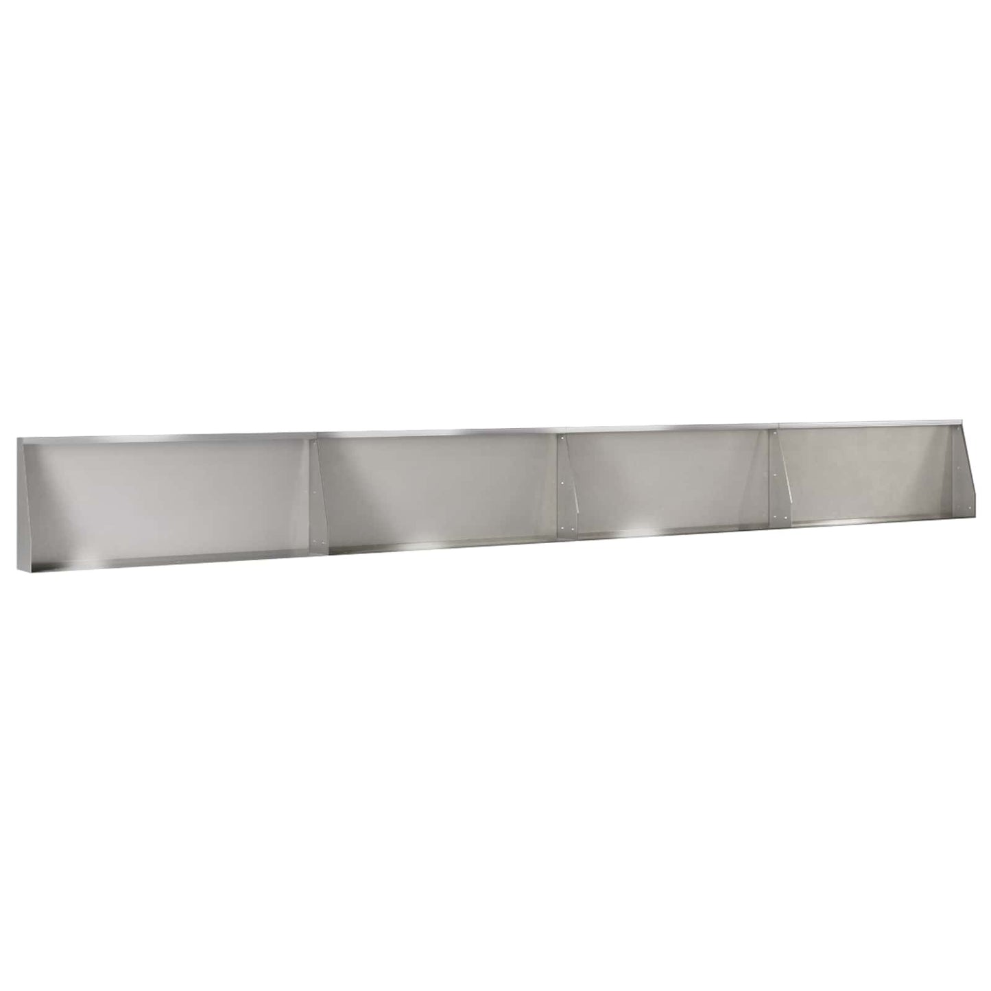 Retaining Wall 4 pcs 100 x 12 x 40 cm Stainless Steel Silver