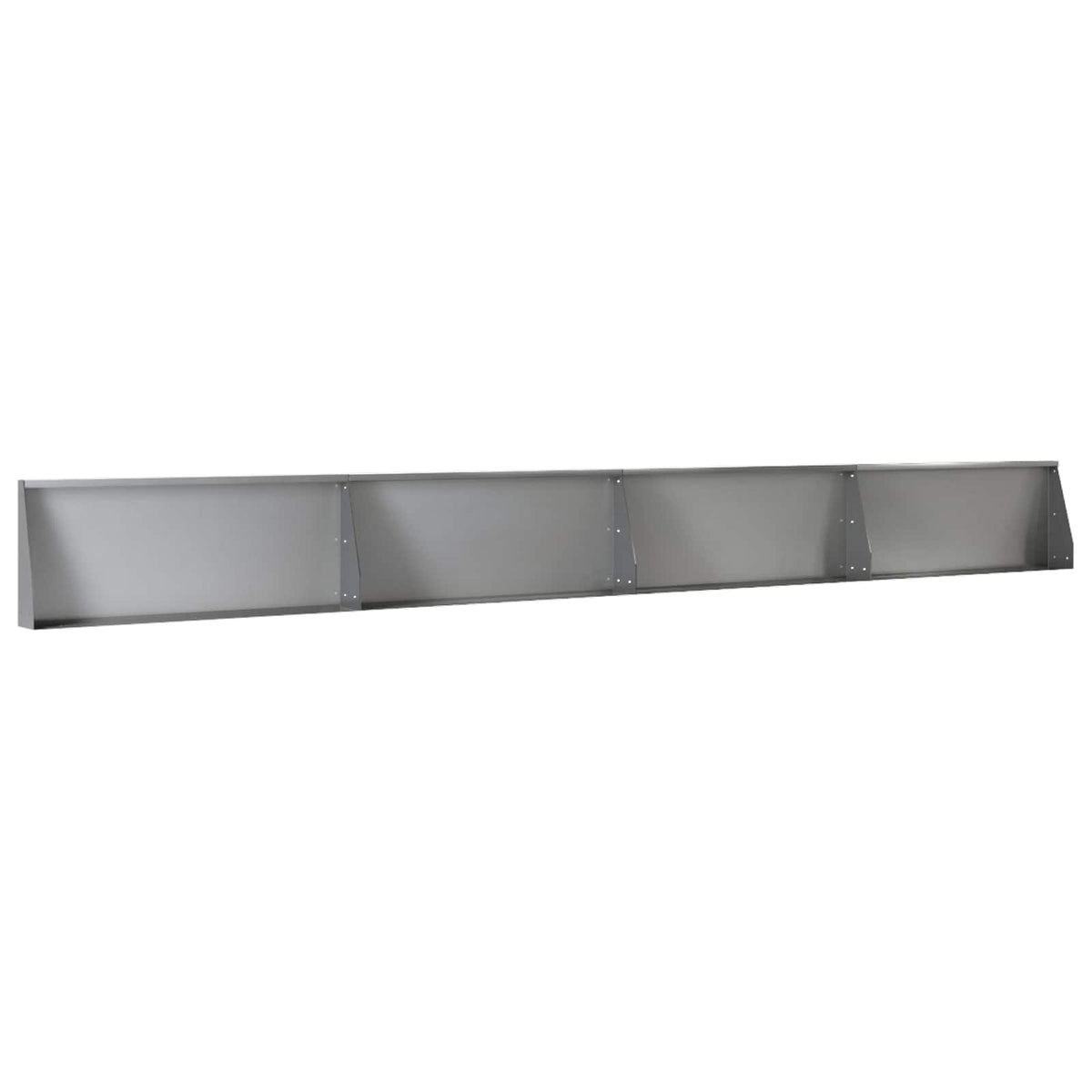 Retaining Wall 4 pcs 100 x 12 x 40 cm Galvanised Steel Silver