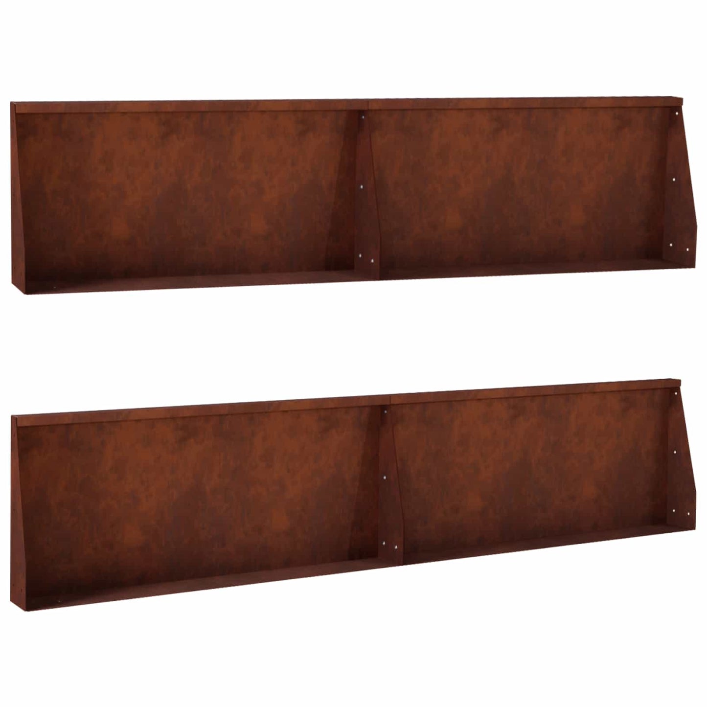 Retaining Wall 4 pcs 100 x 12 x 40 cm Weathering Steel Rusty
