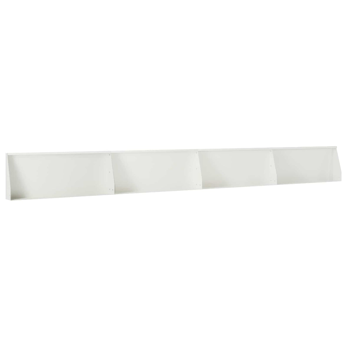 Retaining Wall 4 pcs 100 x 12 x 50 cm Steel White