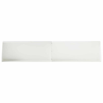 Retaining Wall 4 pcs 100 x 12 x 50 cm Steel White
