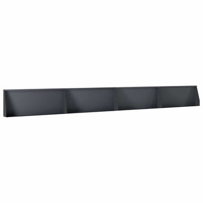 Retaining Wall 4 pcs 100 x 12 x 50 cm Steel Anthracite