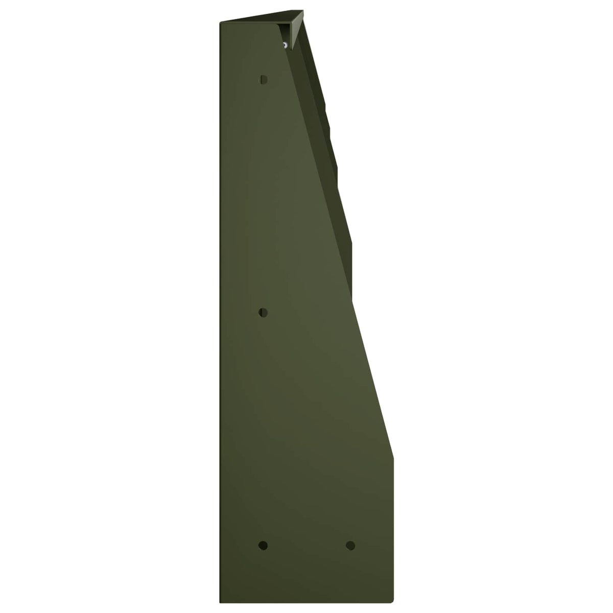 Retaining Wall 4 pcs 100 x 12 x 50 cm Steel Olive Green