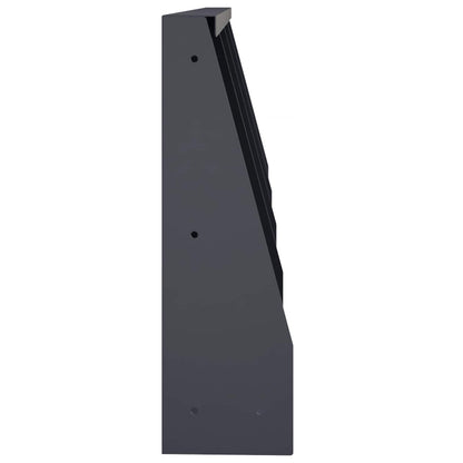Retaining Wall 4 pcs 40 x 12 x 40 cm Steel Anthracite