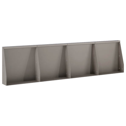 Retaining Wall 4 pcs 40 x 12 x 40 cm Weathering Steel Rusty
