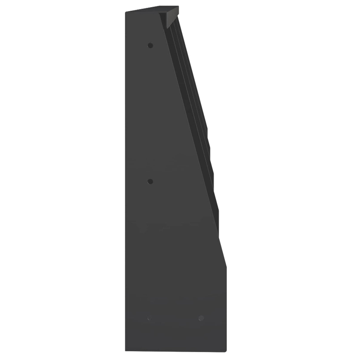 Retaining Wall 4 pcs 40 x 12 x 50 cm Steel Black