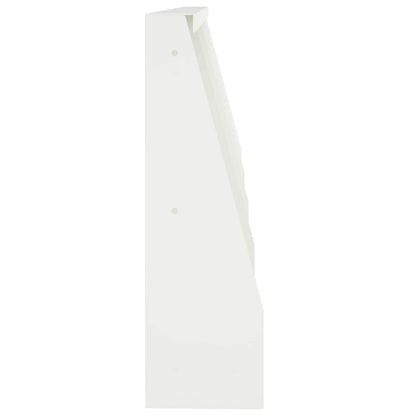 Retaining Wall 4 pcs 40 x 12 x 50 cm Steel White