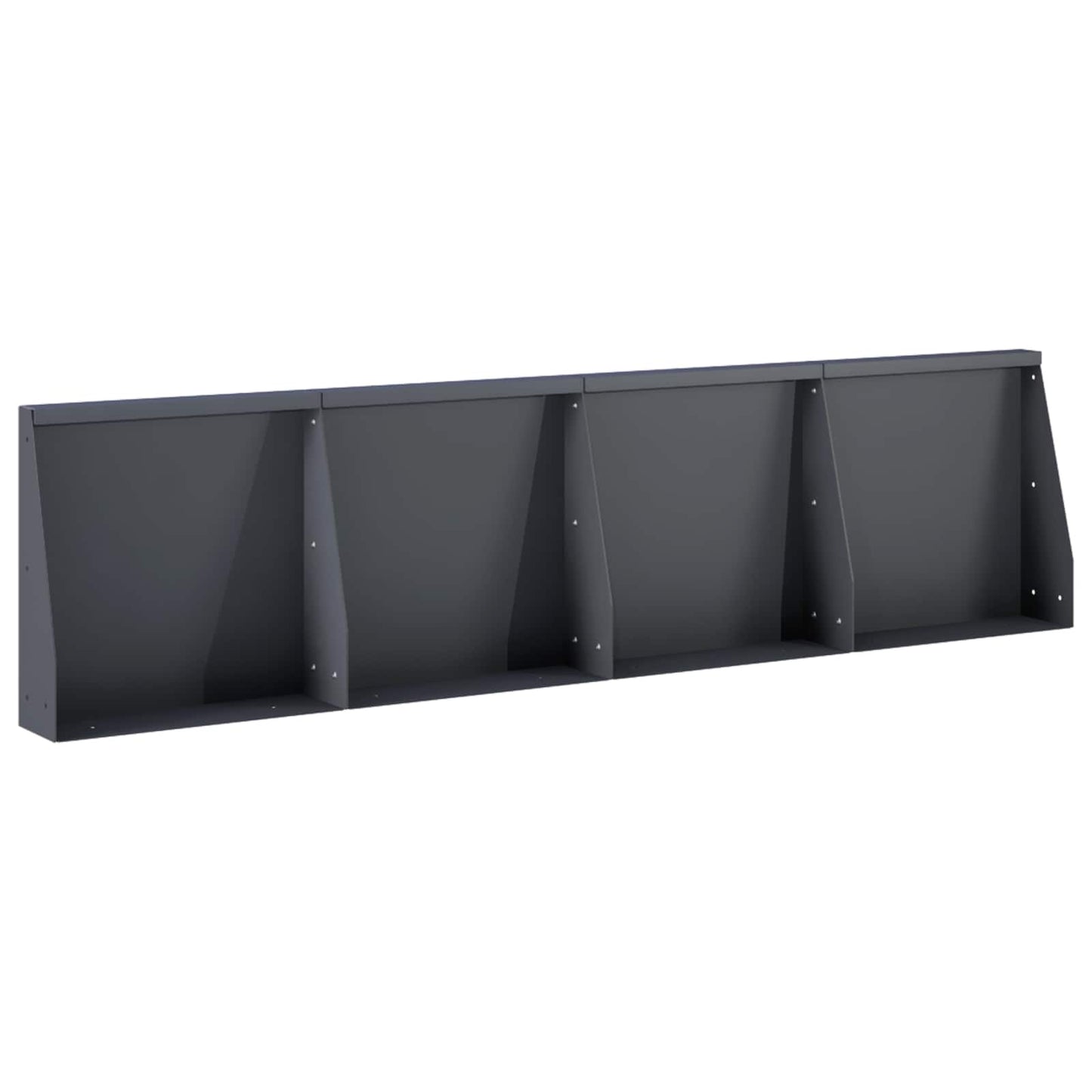 Retaining Wall 4 pcs 40 x 12 x 50 cm Steel Anthracite