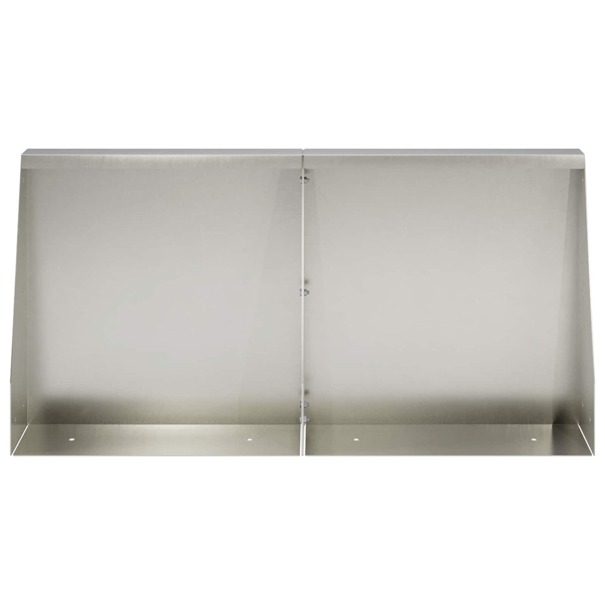 Retaining Wall 4 pcs 40 x 12 x 50 cm Stainless Steel Silver