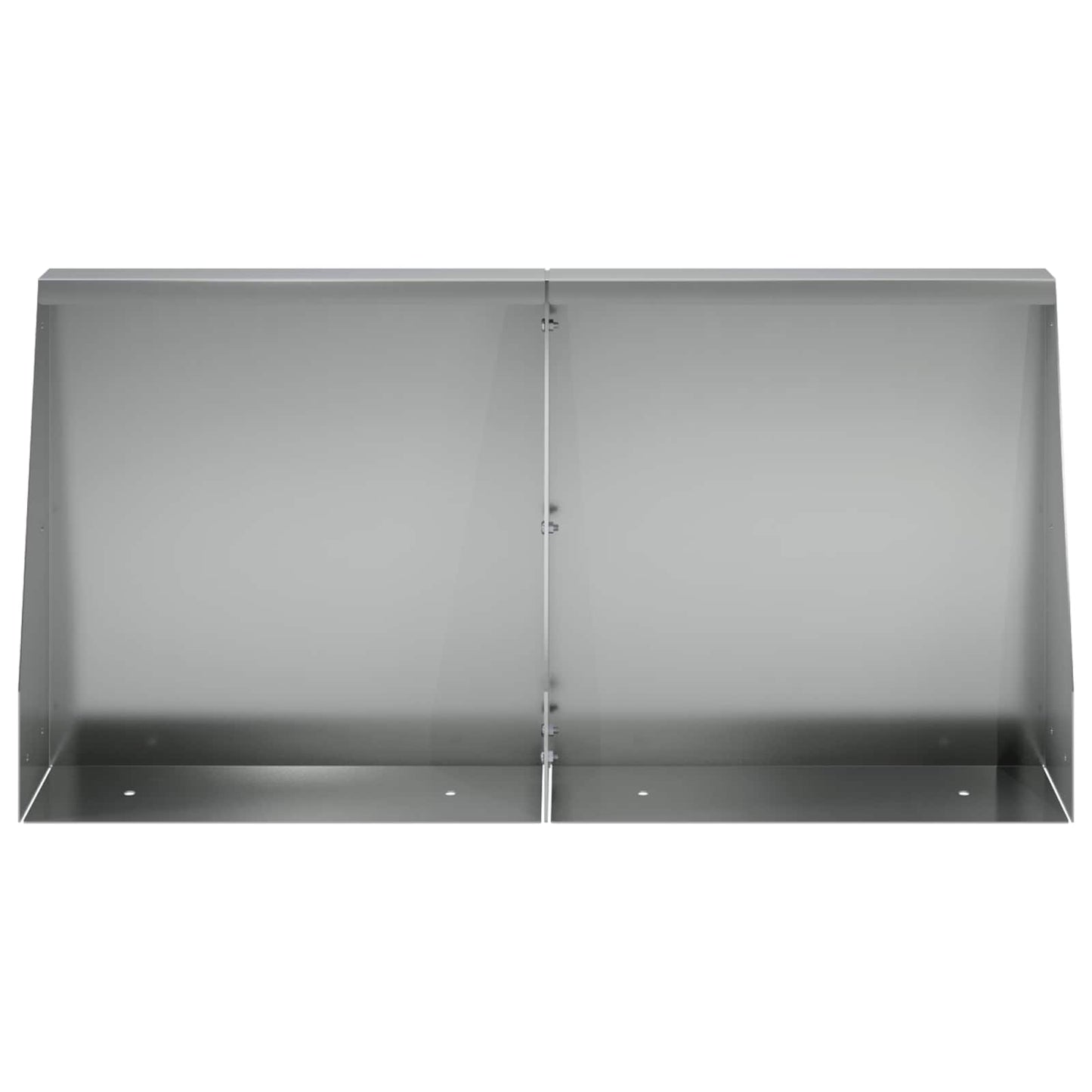 Retaining Wall 4 pcs 40 x 12 x 50 cm Galvanised Steel Silver