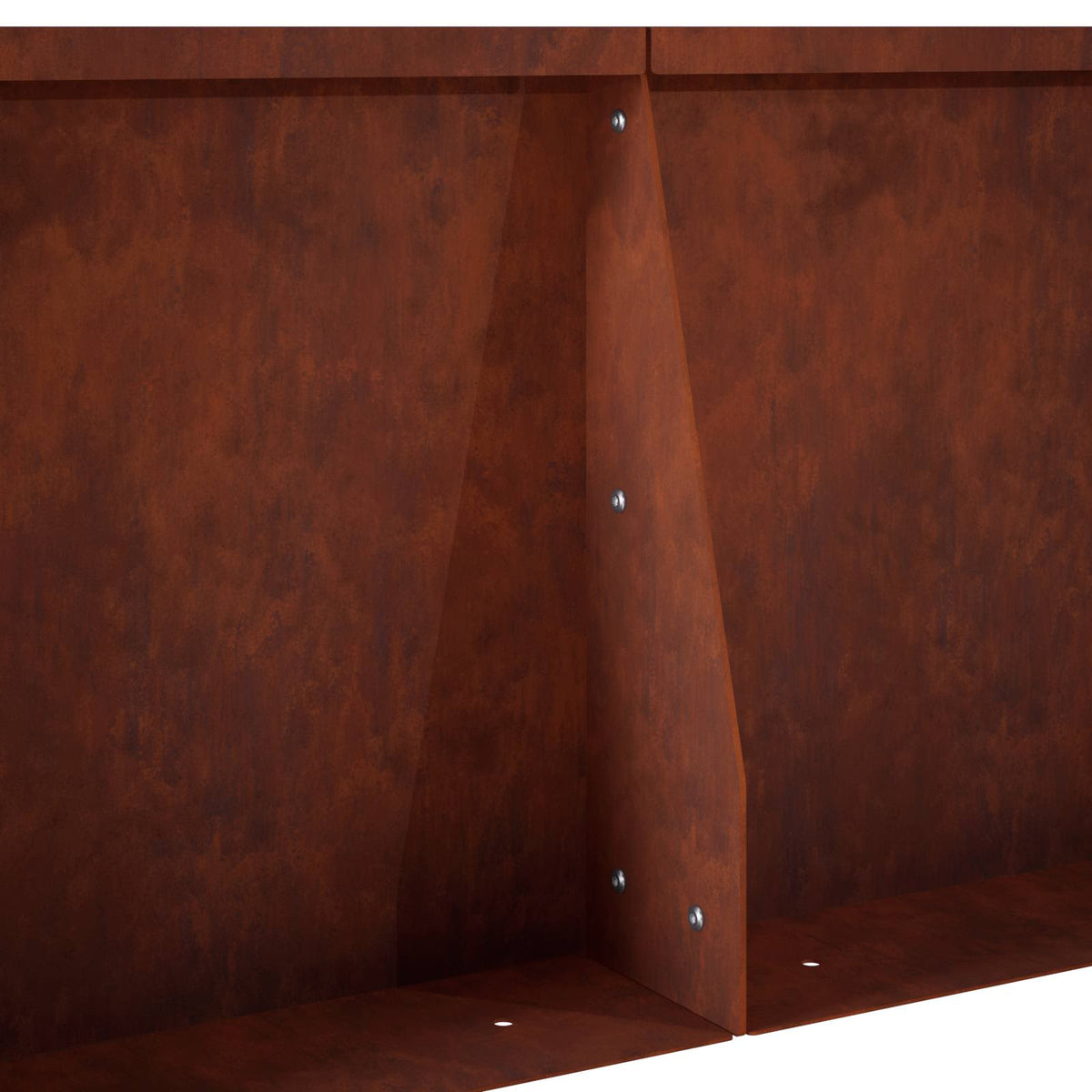 Retaining Wall 4 pcs 40 x 12 x 50 cm Weathering Steel Rusty