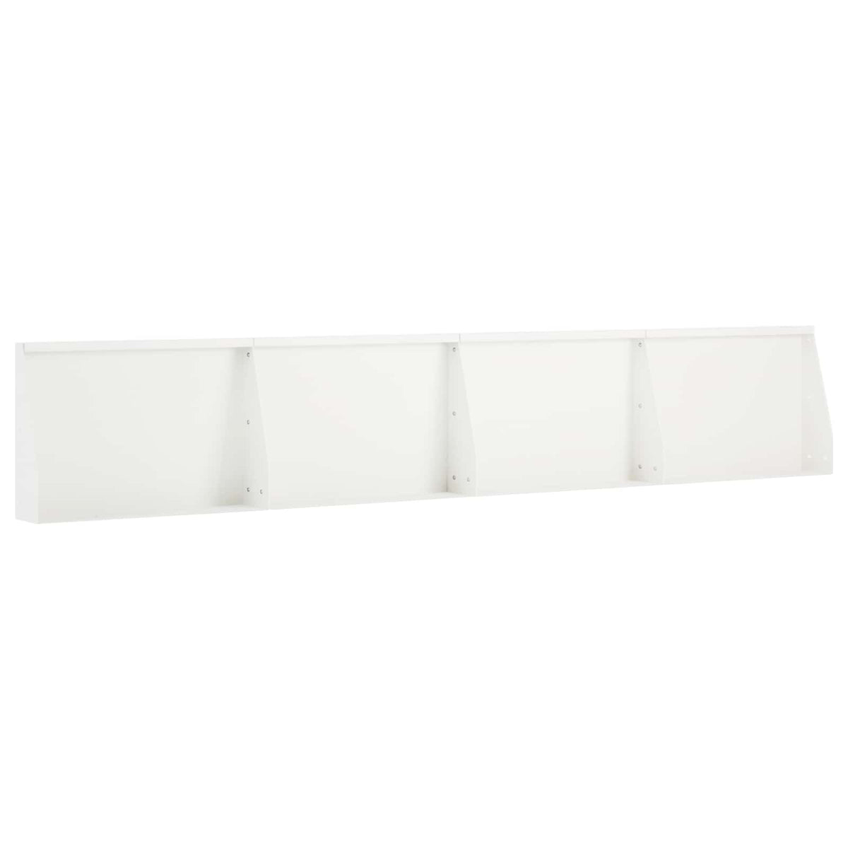 Retaining Wall 4 pcs 60 x 12 x 30 cm Steel White
