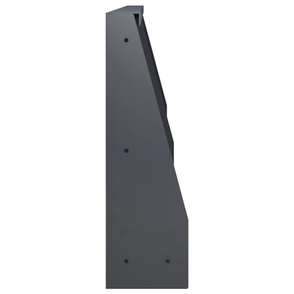 Retaining Wall 4 pcs 60 x 12 x 30 cm Steel Anthracite
