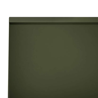Retaining Wall 4 pcs 60 x 12 x 30 cm Steel Olive Green
