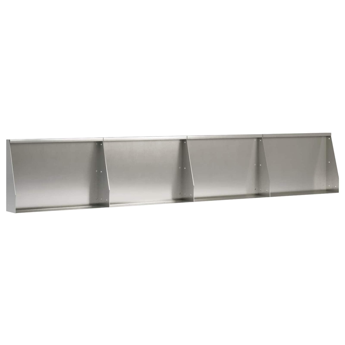 Retaining Wall 4 pcs 60 x 12 x 30 cm Stainless Steel Silver