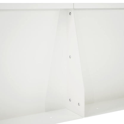 Retaining Wall 4 pcs 60 x 12 x 40 cm Steel White