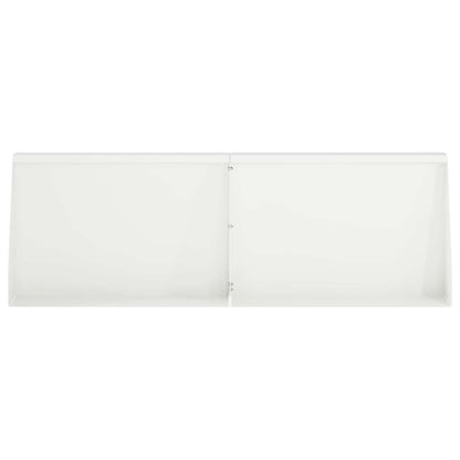 Retaining Wall 4 pcs 60 x 12 x 40 cm Steel White