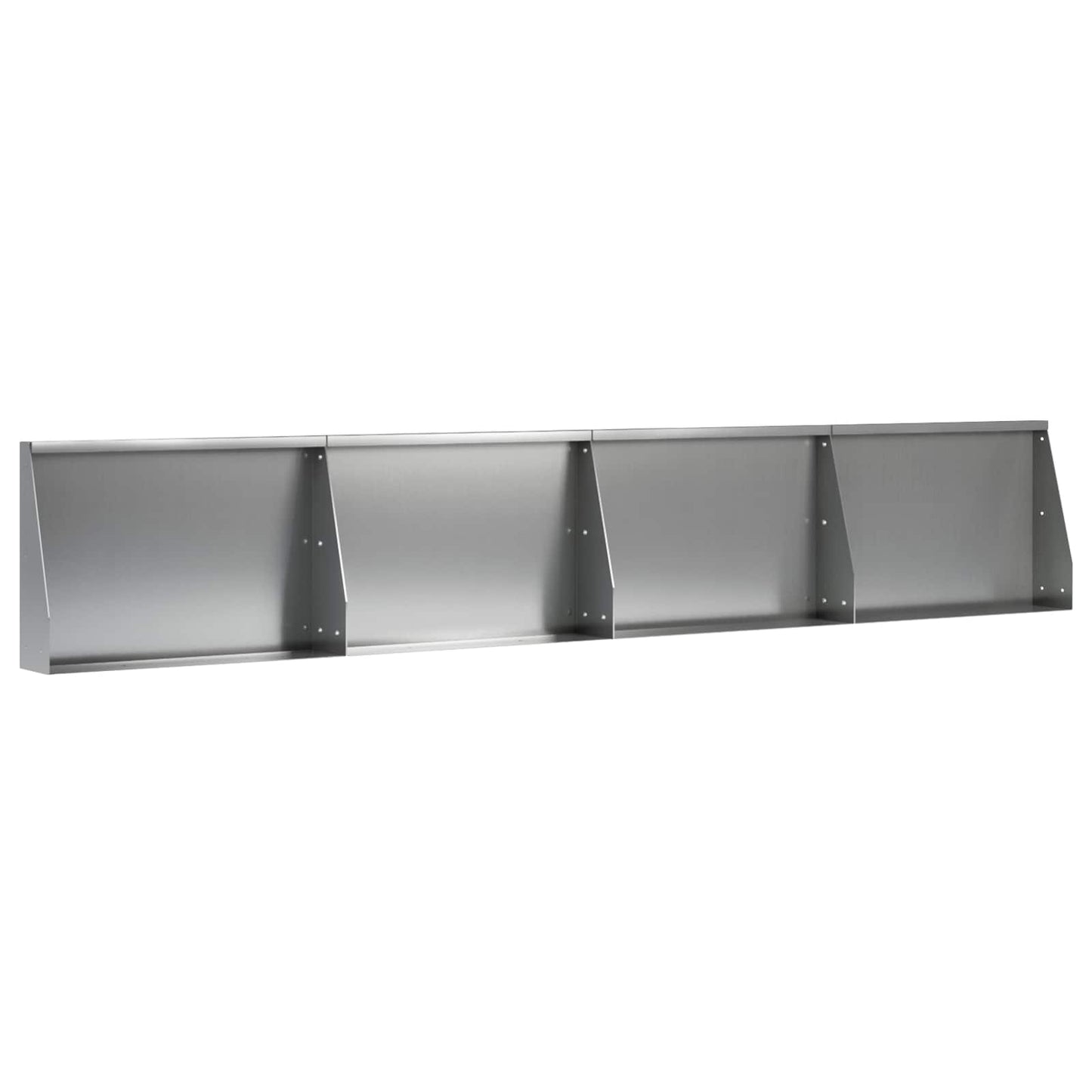 Retaining Wall 4 pcs 60 x 12 x 40 cm Galvanised Steel Silver