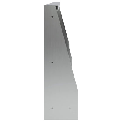 Retaining Wall 4 pcs 60 x 12 x 40 cm Galvanised Steel Silver