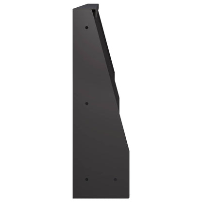 Retaining Wall 4 pcs 60 x 12 x 50 cm Steel Black