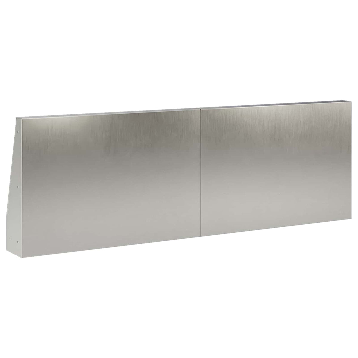 Retaining Wall 4 pcs 60 x 12 x 50 cm Stainless Steel Silver