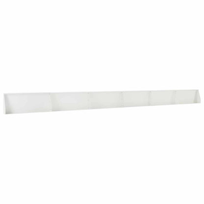Retaining Wall 6 pcs 100 x 12 x 30 cm Steel White