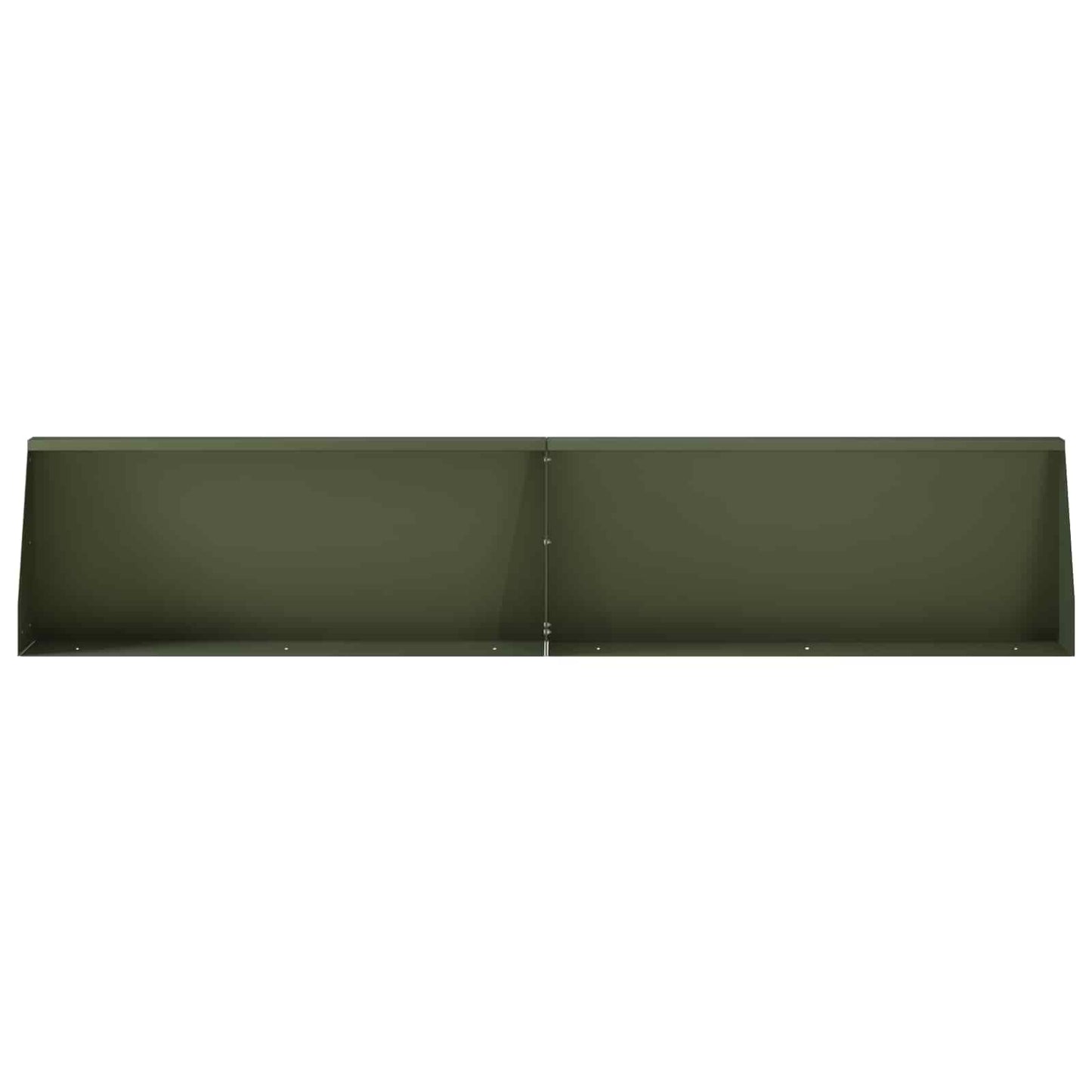 Retaining Wall 6 pcs 100 x 12 x 30 cm Steel Olive Green