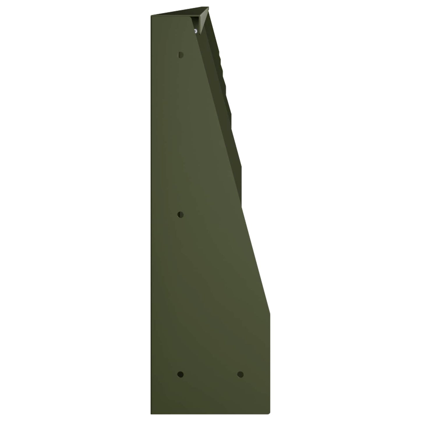 Retaining Wall 6 pcs 100 x 12 x 30 cm Steel Olive Green