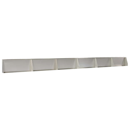 Retaining Wall 6 pcs 100 x 12 x 30 cm Stainless Steel Silver