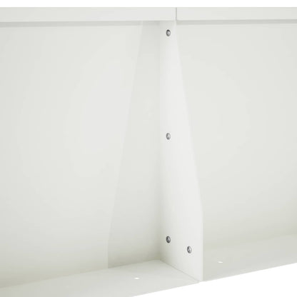 Retaining Wall 6 pcs 100 x 12 x 40 cm Steel White