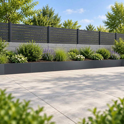 Retaining Wall 6 pcs 100 x 12 x 50 cm Steel Anthracite