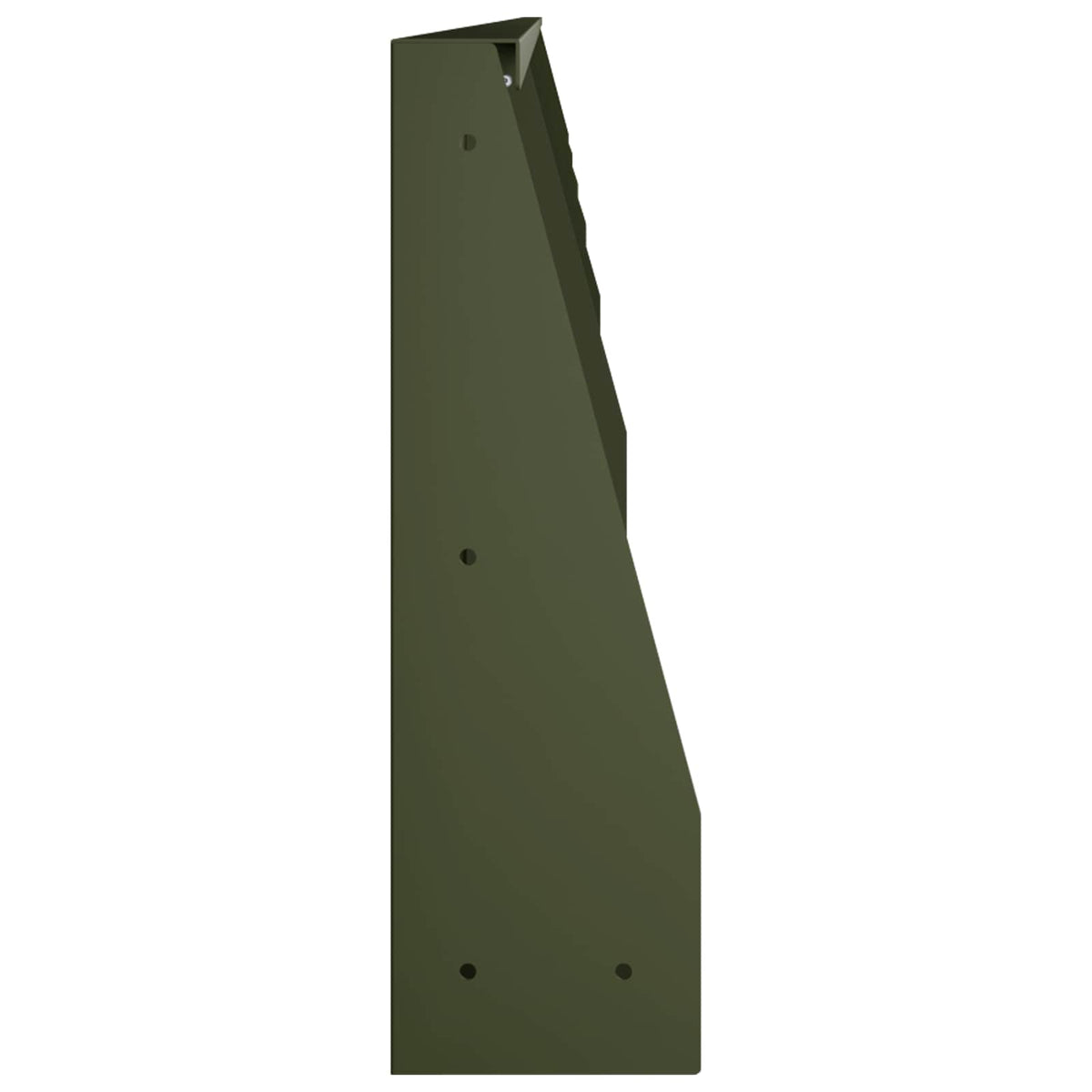 Retaining Wall 6 pcs 100 x 12 x 40 cm Steel Olive Green