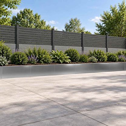 Retaining Wall 6 pcs 100 x 12 x 50 cm Galvanised Steel Silver