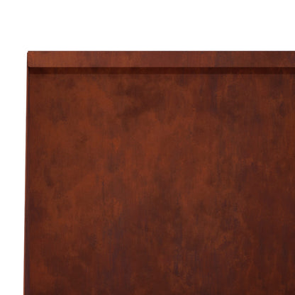 Retaining Wall 6 pcs 100 x 12 x 40 cm Weathering Steel Rusty