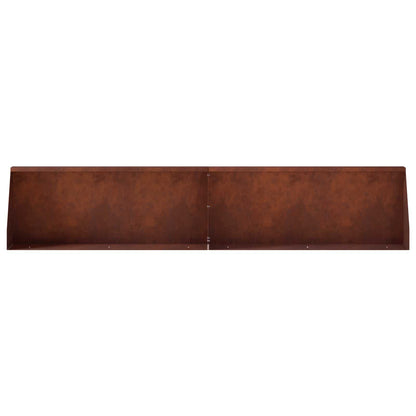 Retaining Wall 6 pcs 100 x 12 x 40 cm Weathering Steel Rusty