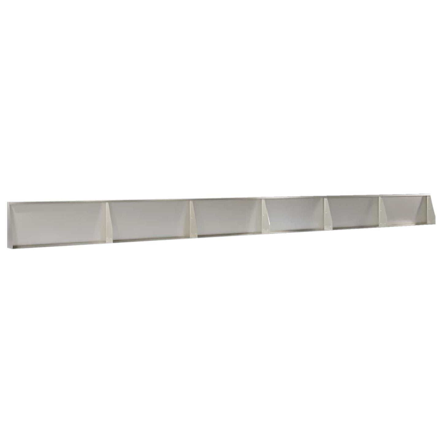 Retaining Wall 6 pcs 100 x 12 x 50 cm Stainless Steel Silver