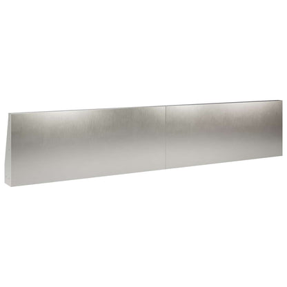 Retaining Wall 6 pcs 100 x 12 x 50 cm Stainless Steel Silver