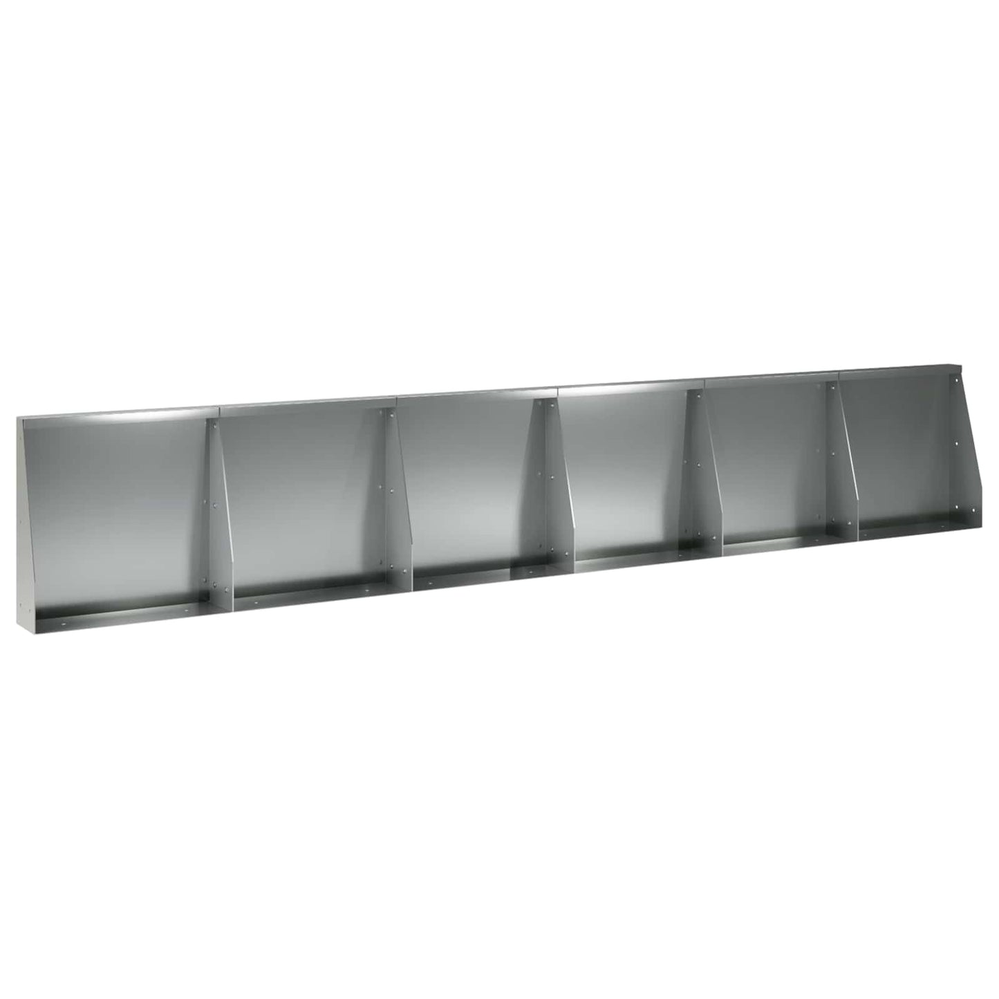 Retaining Wall 6 pcs 40 x 12 x 30 cm Galvanised Steel Silver