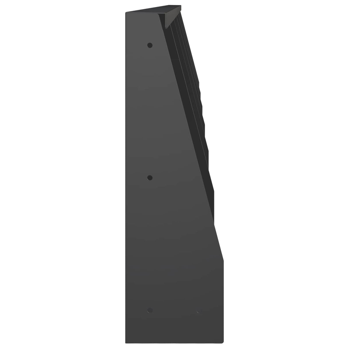 Retaining Wall 6 pcs 40 x 12 x 40 cm Steel Black