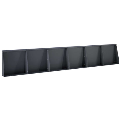 Retaining Wall 6 pcs 40 x 12 x 40 cm Steel Anthracite
