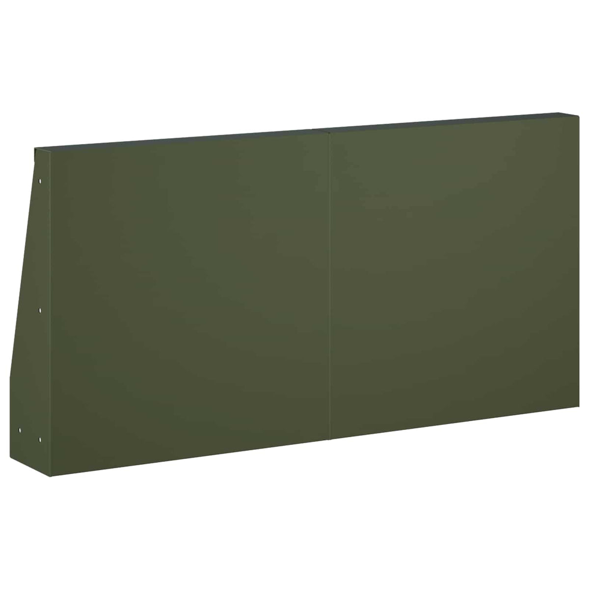 Retaining Wall 6 pcs 40 x 12 x 40 cm Steel Olive Green