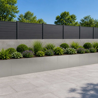 Retaining Wall 6 pcs 40 x 12 x 40 cm Stainless Steel Silver