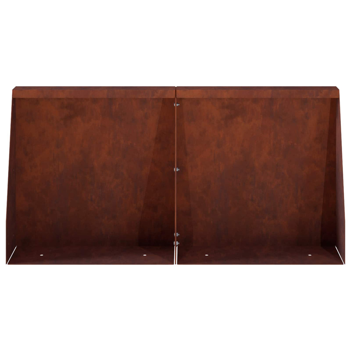 Retaining Wall 6 pcs 40 x 12 x 40 cm Weathering Steel Rusty
